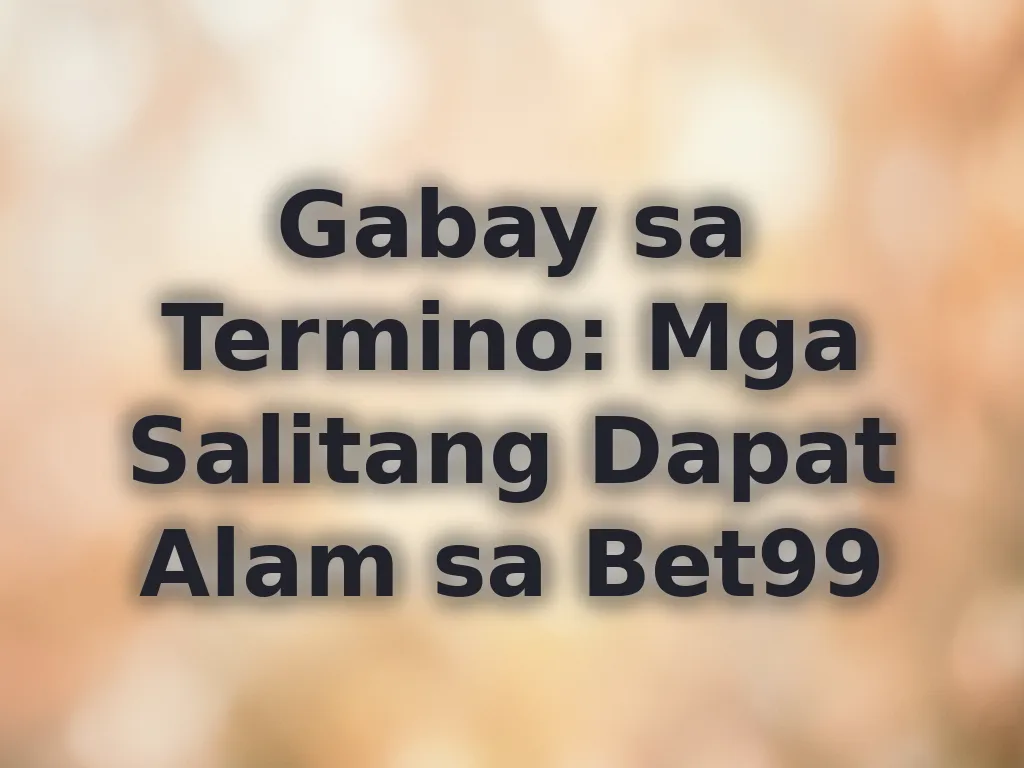 Gabay sa mga termino