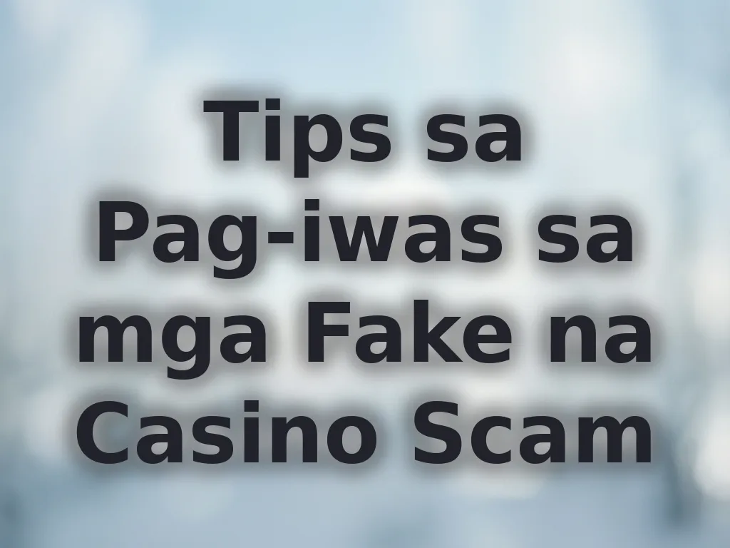 Paano makilala ang fake casino